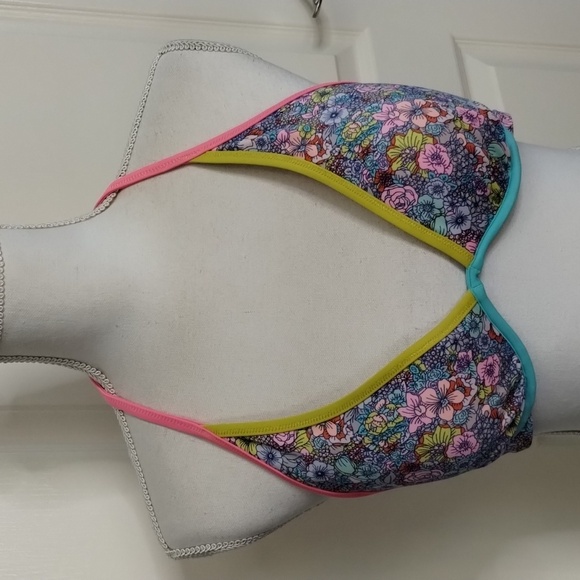 Victoria's Secret Other - Victoria Secret multicolor floral bikini top size 36C padded
